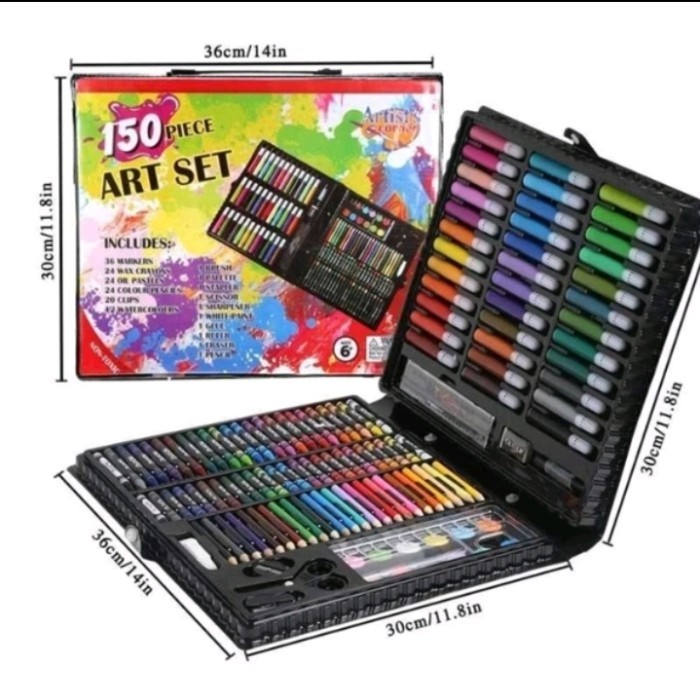 

CRAYON SET ART 150 PIECE CRAYON LUKIS ANAK MEWARNAI