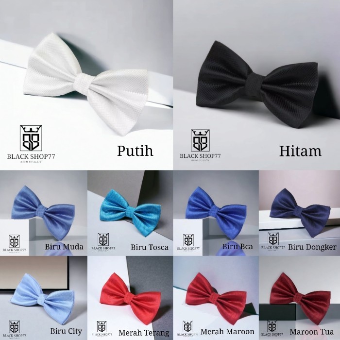 Dasi Kupu Kupu Motif Bintik Gold Muda Premium Elegance