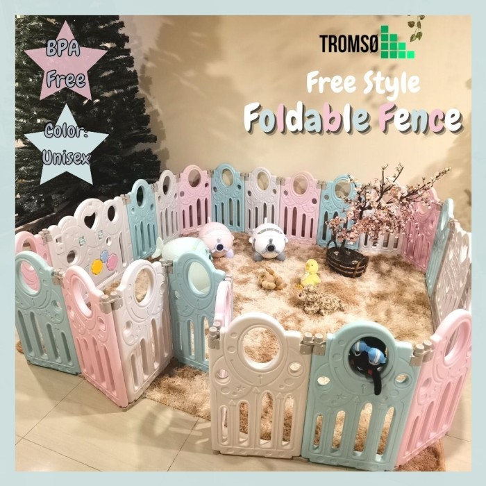 Tromso Pagar Bayi Lipat/Keamanan Anak/ Children Safety Fence Foldable