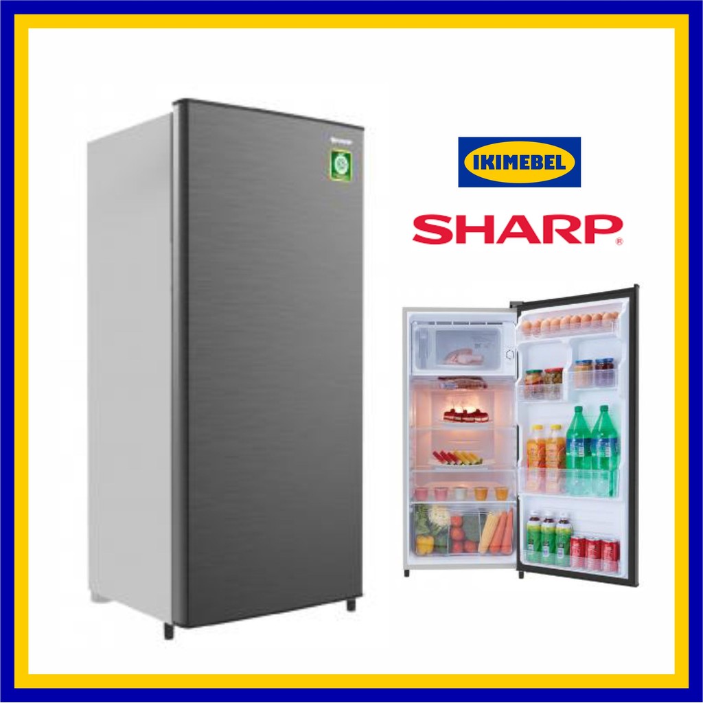 KULKAS ES SHARP 1 PINTU SJ-N192N-HS / LEMARI ES SHARP 1 PINTU SJ-N192N-HS