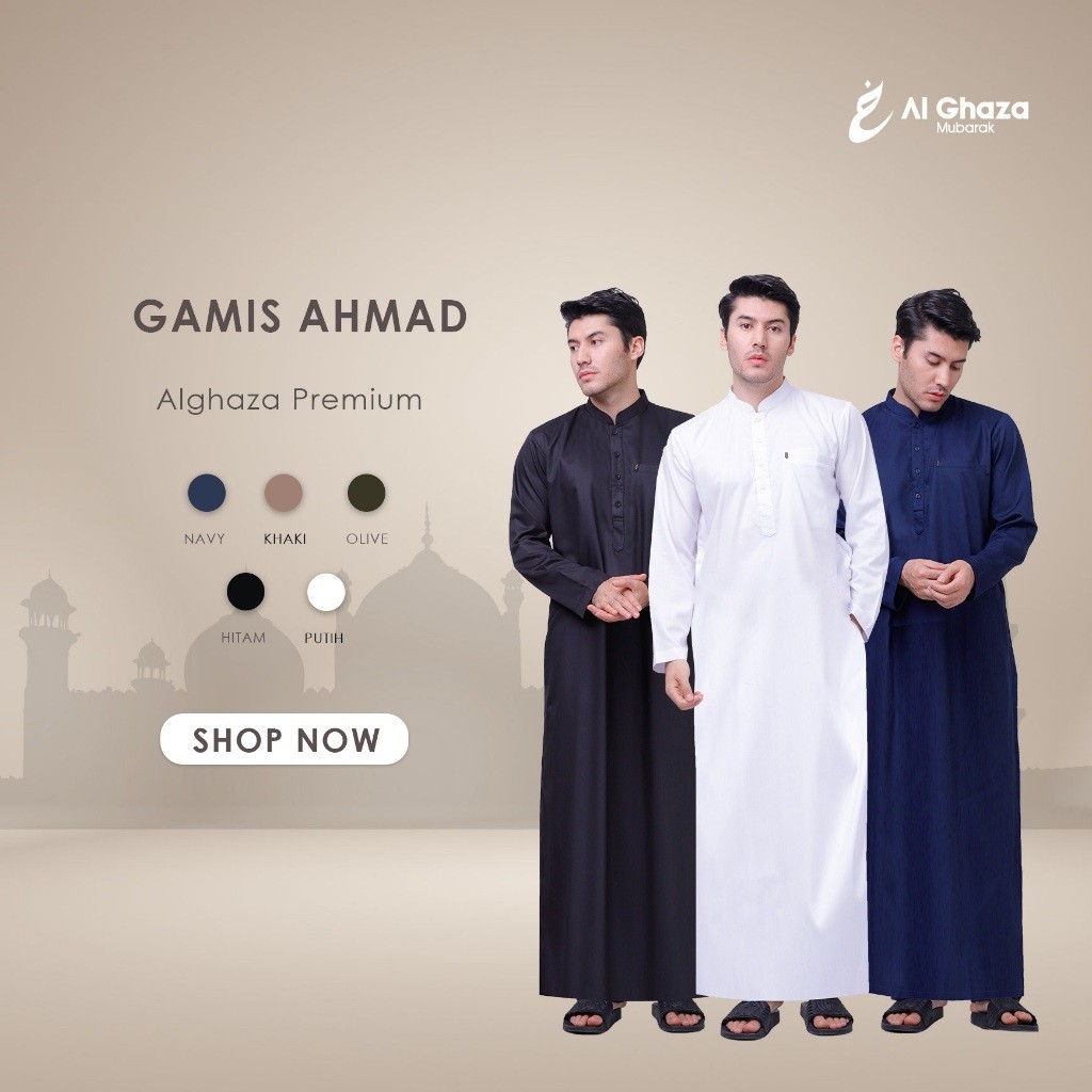FREE ONGKIR Jubah Gamis slimfit pria bordir jubah pria muslim gamis pria panjang manset kancing bord