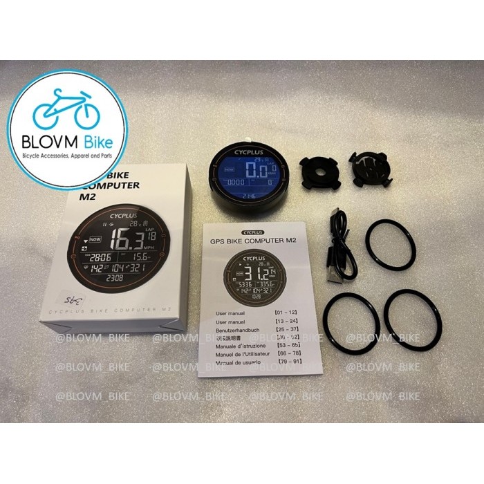 Murah.. Cycplus M2 Speedometer Gps Sepeda Cycling Computer Wireless 4.0 Ant+