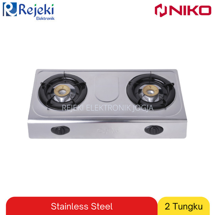 Niko Kompor Gas 2 Tungku Stainless Steel Nk 666 Nk 777