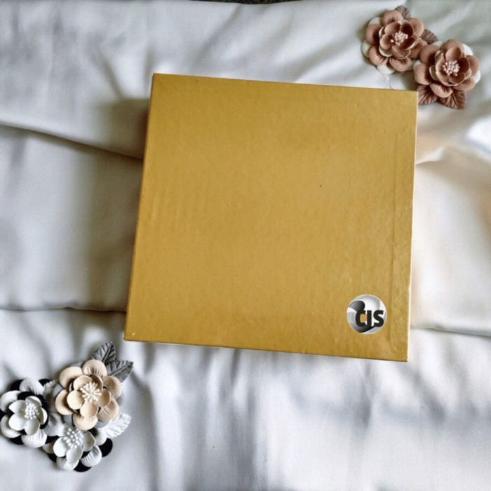 PROMO CAKE BOARD GOLD 15 X 15 CM / TATAKAN KUE KOTAK EMAS 15X15 CM (25 PCS) PACKING AMAN