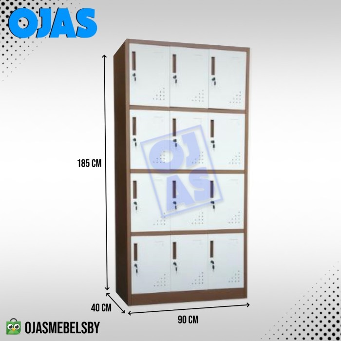 

Sale Lemari Arsip Plat Besi Loker 12 Pintu