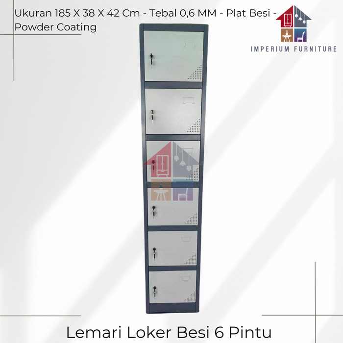 

Sale Loker Besi 6 Pintu / Loker Besi / Loker Sekolah / Loker Karyawan / Locker Besi / Locker 6 Pintu