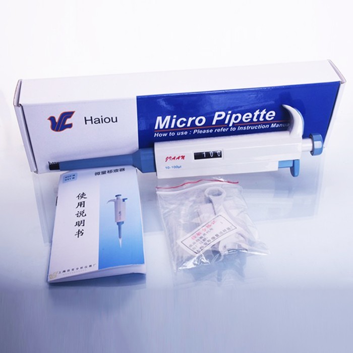 MICROPIPETTE SINGLE CHANNEL CONTINUOUSLY ADJUSTABLE HIGH TEMPERATURE RESISTANT PIPETTE LARGE VOLUME 