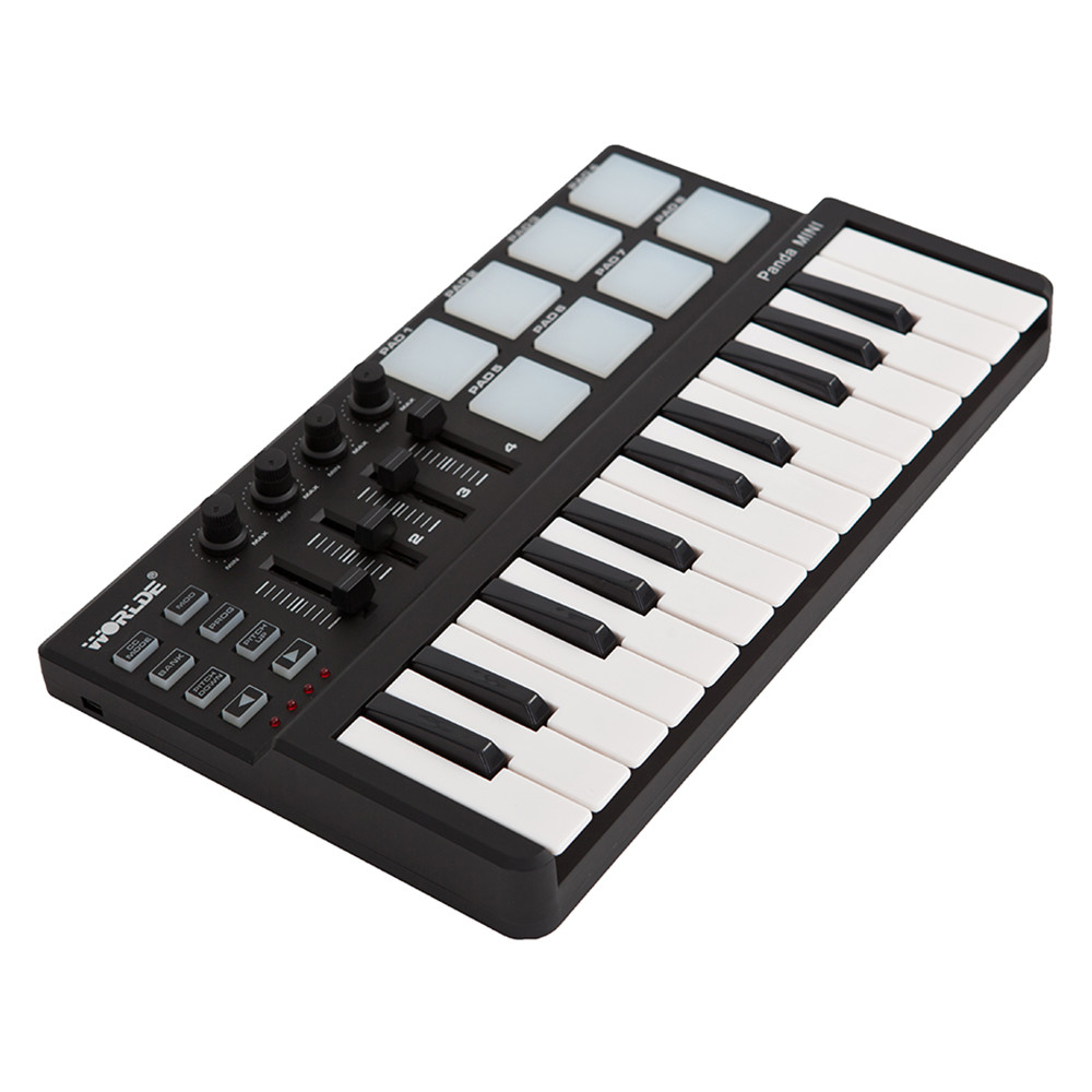 Worlde PANDAMINI  Mini 25-Key USB Keyboard And Drum Pad MIDI Controller 2 Style MIDI Keyboard MIDI P