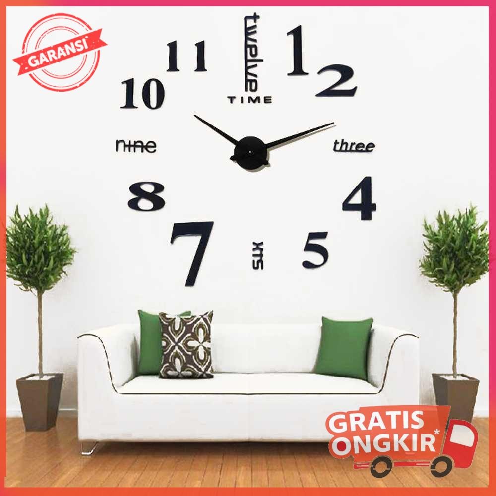 Jam Dinding Besar DIY Giant Wall Clock Quartz 120 cm - MR-101