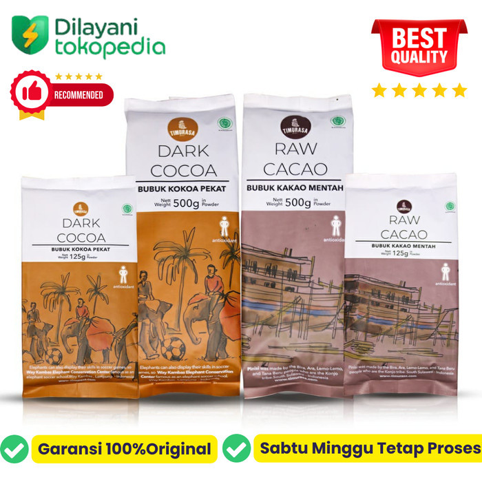 

Dark cacao Raw cocoa powder Bubuk coklat cokelat organik premium murni