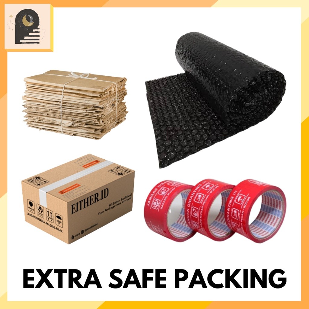 

Extra Safe Packing Bubble Wrap / Kardus Jadi / Sticker Fragile (Mohon Baca Deskripsi Dengan Teliti)
