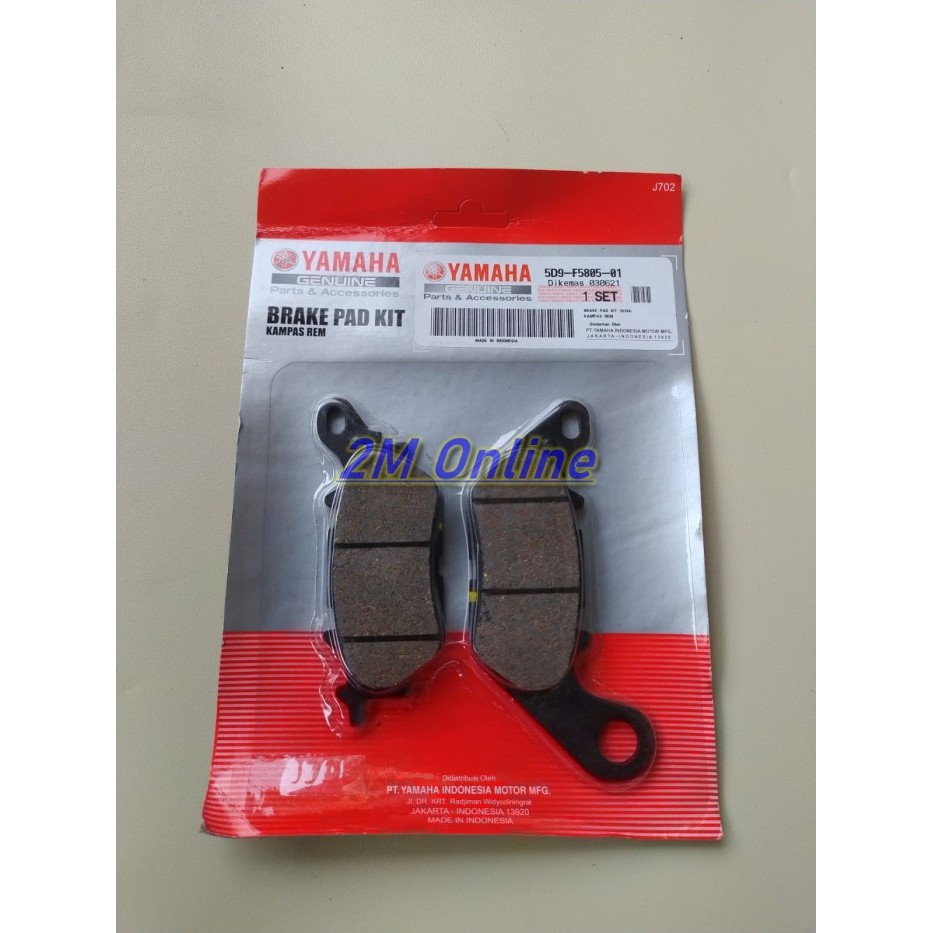 Brake Pad Kampas Cakram Vega Zr Ori Ygp 5D9-F5805-01 Barang Langka