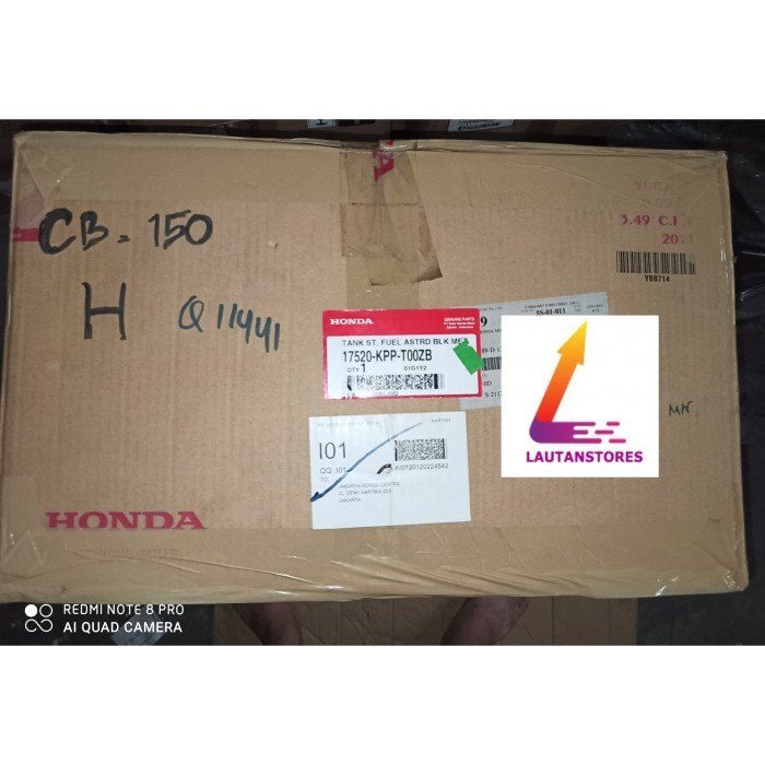 17520-Kpp-T00Zb Tangki Bensin Cbr150 Hitam Barang Langka