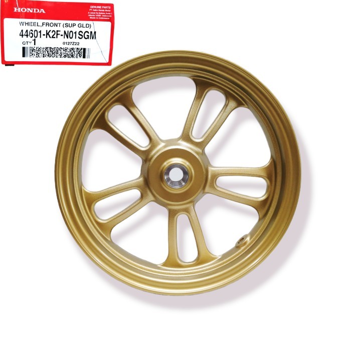 44601K2Fn01Sgm Velg Depan - Wheel Front Gold Scoopy Esp K2F Barang Langka