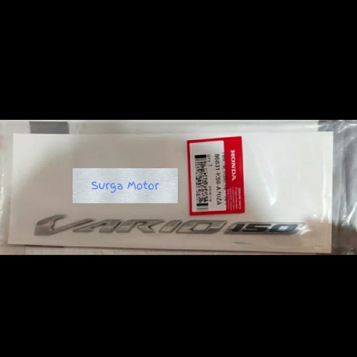 Emblem Vario 150 Vario150 Led 2018 Sticker Stiker Timbul Ori Honda Ahm Barang Langka