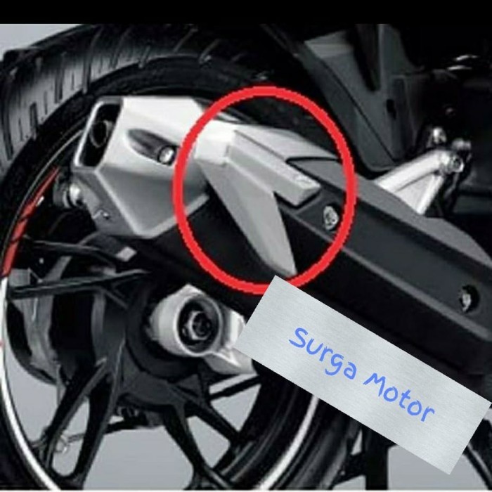 Garnish Aksesoris Cover Tutup Knalpot New Vario 125 150 Esp Ori Ahm Barang Langka