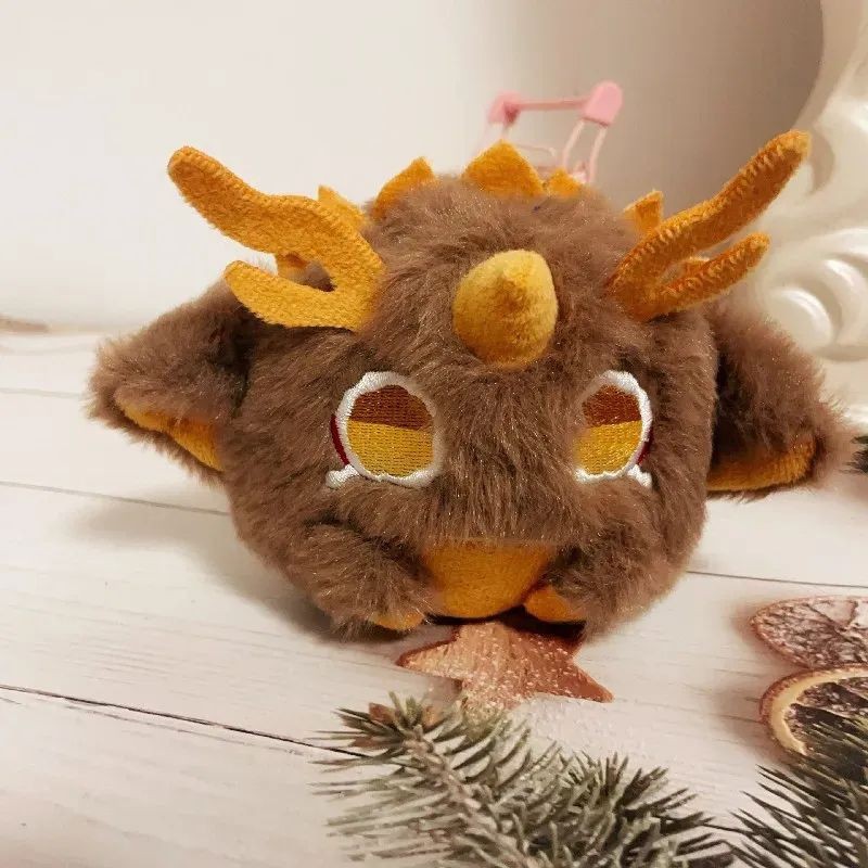 Genshin Impact Zhongli Morax Doll Plushie Keychain