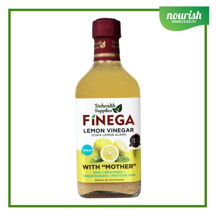

Finega, Lemon Vinegar with Mother / Cuka Lemon alami 500ml