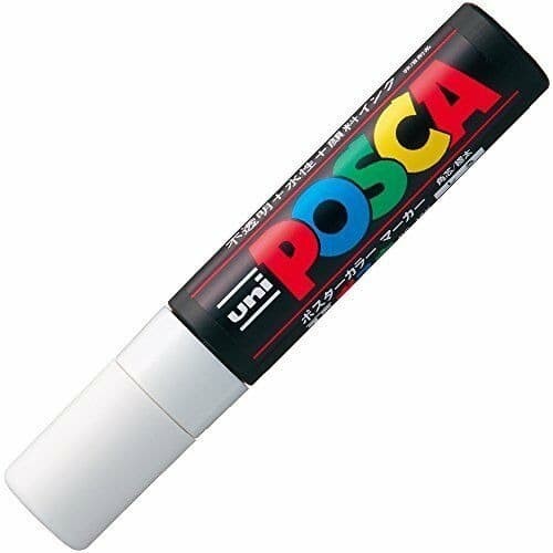 

TERLARIS! BIG 15mm PUTIH PCR-17 Spidol POSCA Marker Pen UNI kaca glass ATK0764PC