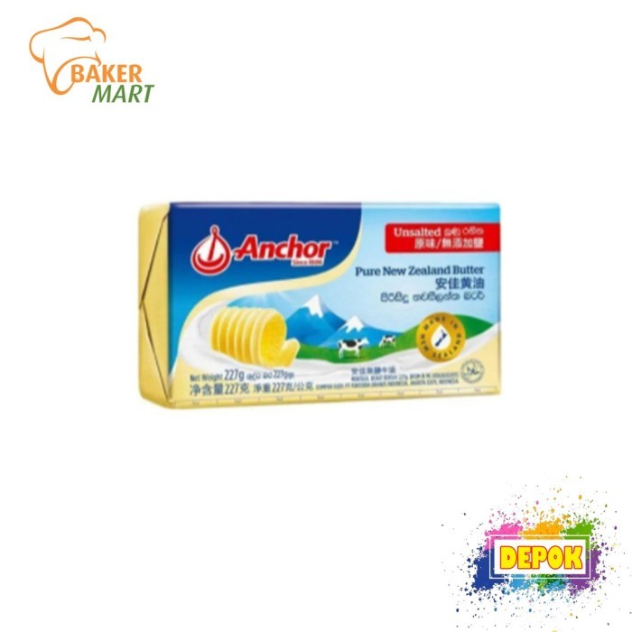 

TERLARIS ANCHOR UNSALTED BUTTER 200GR MURAH!!! MURAH