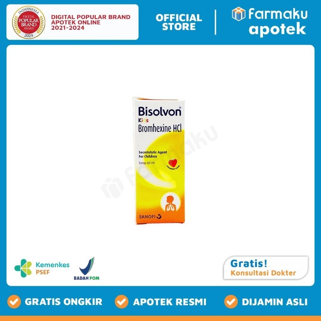 Bisolvon Kids Strawbery Syrup 60 ml - BIN