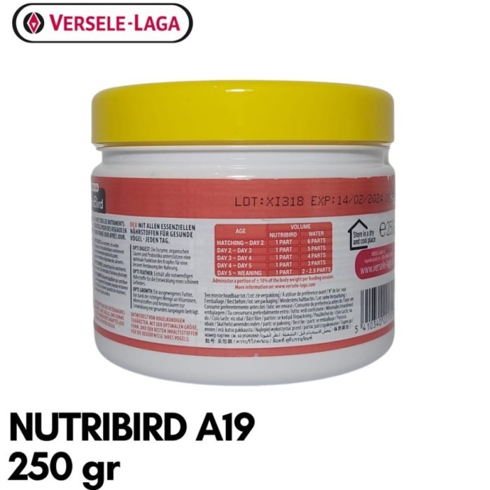 A19 250 gr Nutri Bird Pakan Bubur Lolohan Versele Laga NutriBird A19
