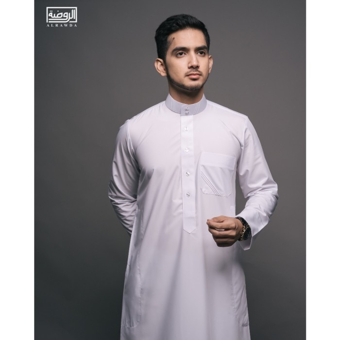 AL RAWDA by Al Haramain Jubah Gas Pria Dewasa Slimfit Series (1083)