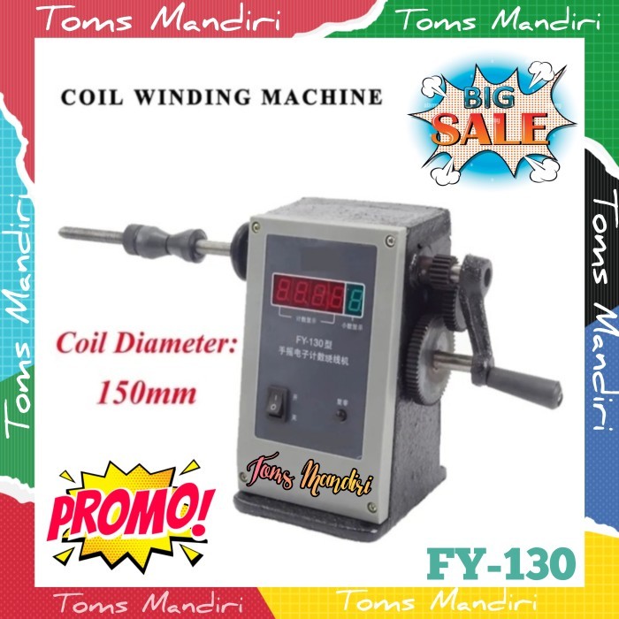 TERBARU winding machine coil 150mm alat gulung dinamo kawat digital PROMO