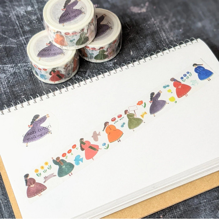 

Diskon Cotori Cotori / Washi Tape - Colorful Girls (Version With Belongings (Washitape-9)) Packing