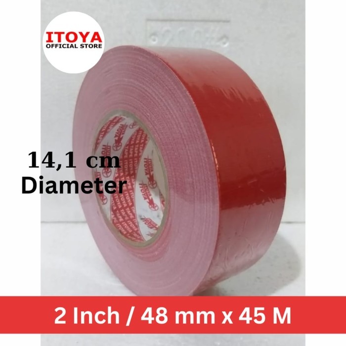 

Produk Viral Lakban Kain Jumbo 2" /48 Mm X 45 Meter / Cloth Tape Merah Cod