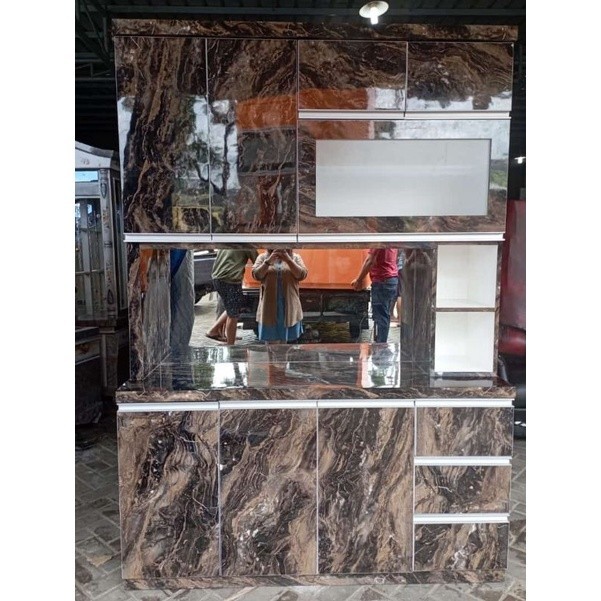 LEMARI DAPUR / LEMARI SAYUR 4 PINTU + KITCHEN SET (LAPISAN HPL)