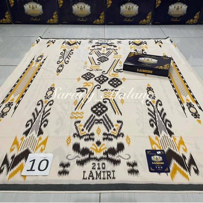 Sarung Lamiri Songket Tsd Tsi Spesial Putih Dan Hitam Muslim Asli 100%