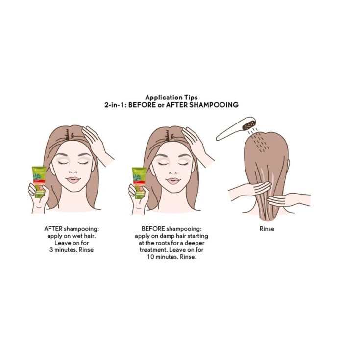 SKUYY [BUNDLE] YVES ROCHER SHINE PROTECTIVE SHAMPOO 300 ML + YVES ROCHER SHINE PROTECTIVE COLOR MASK