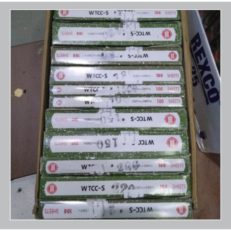 amplas nikken # 320 - amplas Duco nikken 1 pak 100pcs Made in japan