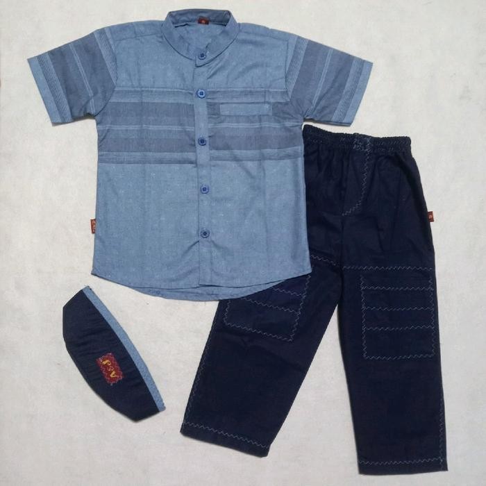 BAJU KOKO ANAK CARDINAL A&J LENGAN PENDEK