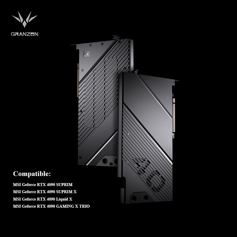 Bykski GPU Water Cooler For MSI Geforce RTX 4090 GAMING X TRIO/SUPRIM Graphics Card Cooling Block,Fu