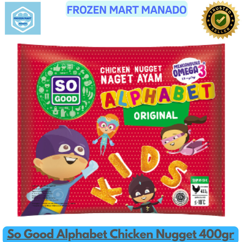 

So Good Alphabet Chicken Nugget 400gr - Frozen Mart Manado (Frozen Food Manado)