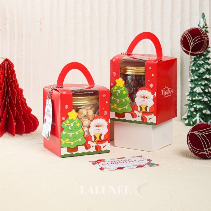 

Christmas Hampers Natal Isi 1 Jar Kue Kering / Christmas Gift Parcel Souvenir Coklat