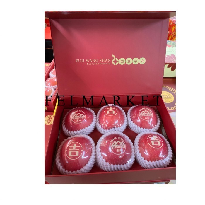 

Apel Fuji Tato Wangshan Premium Isi 6 Pcs / Hampers Buah Imlek / Box