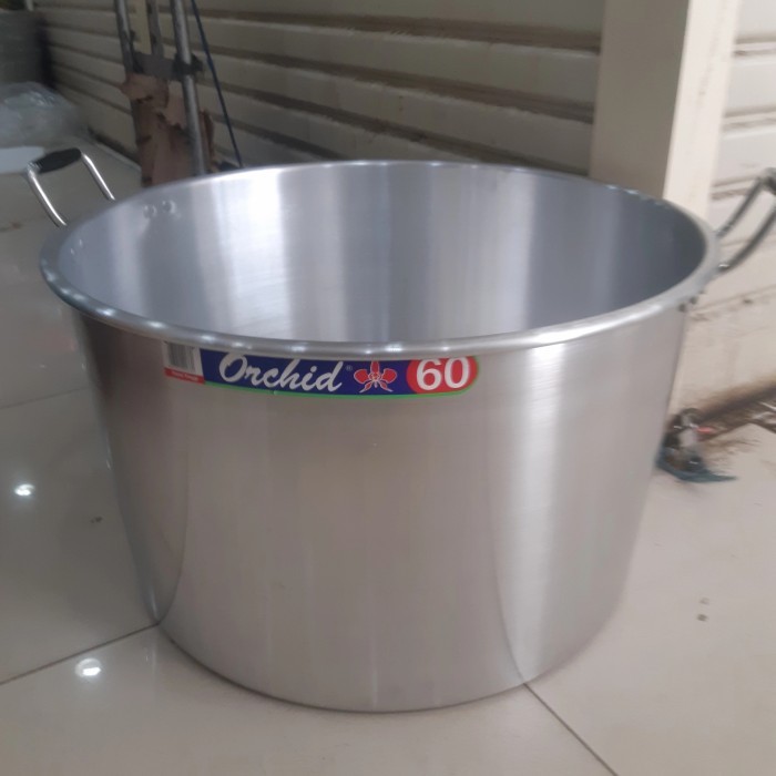 Panci Orchid Aluminium Tebal +Tutup 60Cm