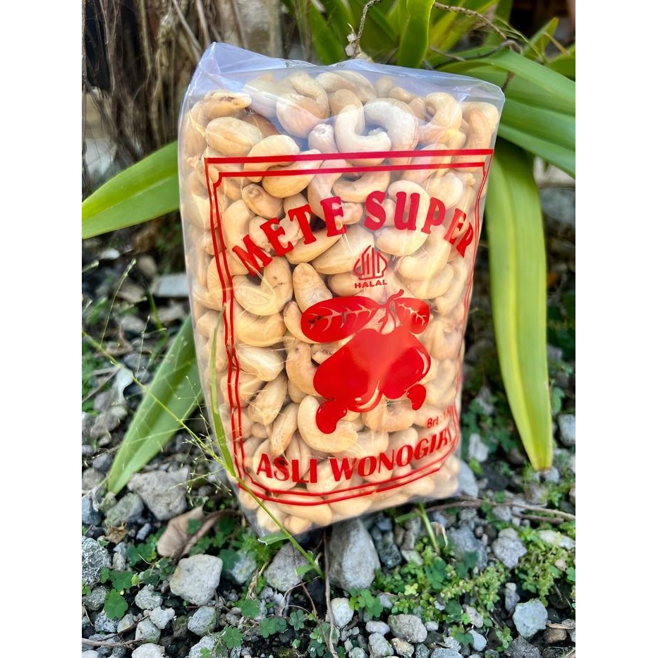 

terbaru !!! ( ori ) goreng kacang mede mete mateng 1 kg food snacks tanpa msg tanpa bumbu ready