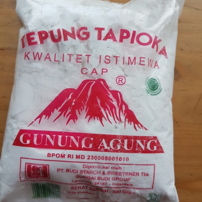

tepung tapioka gunung agung 500gr
