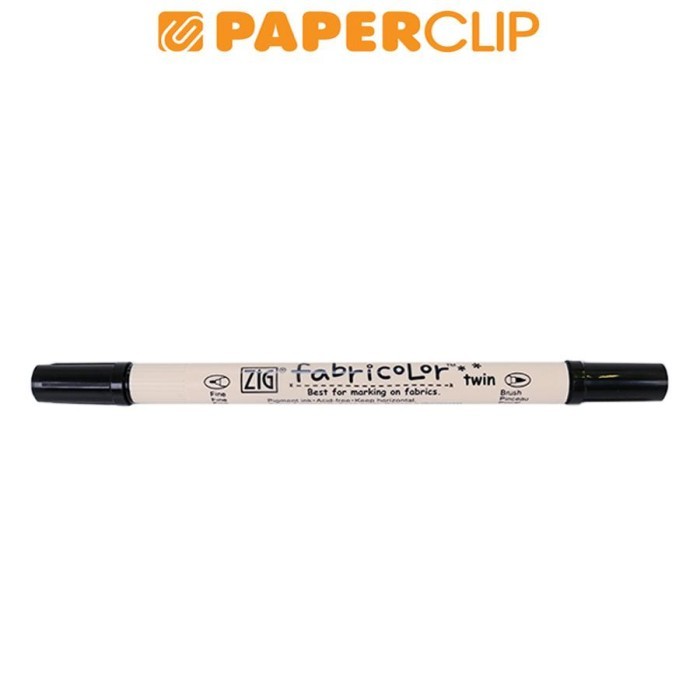 

TERBARU! PEN BRUSH ZIG KURETAKE FABRICOLOR TWIN TC-4000 010 BLACK
