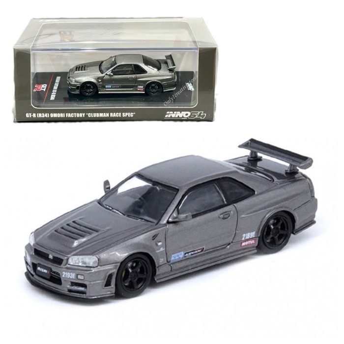 TERLARIS IN64-R34-OFCRS INNO64 NISSAN SKYLINE GT-R R34 OMORI FACTORY CLUBMAN