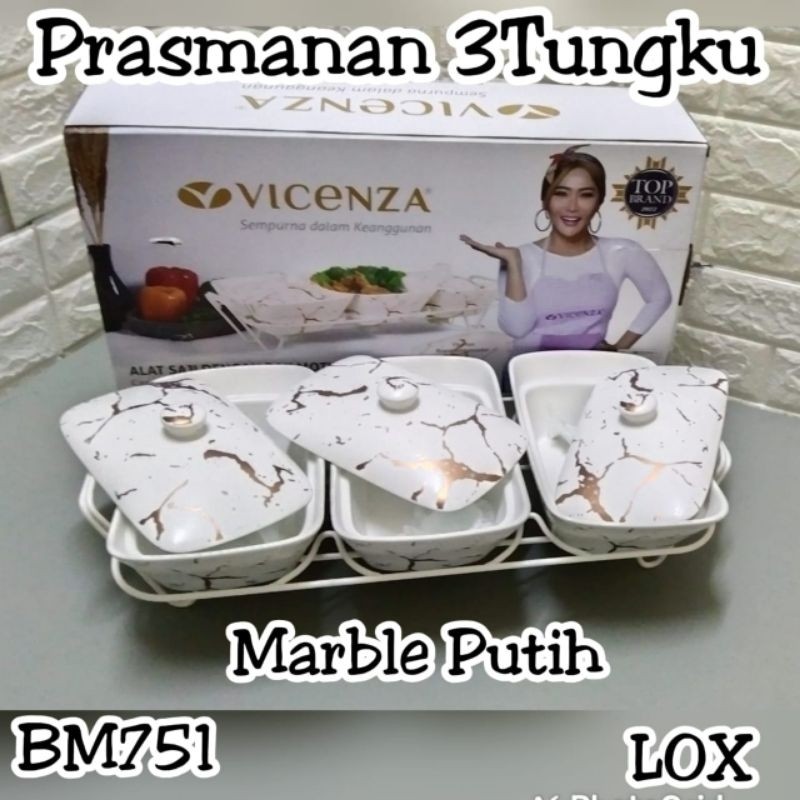 Pramanan Vicenza 3 Tungu Marble White Alat Aji Dengan Ra Vicenza Marble White