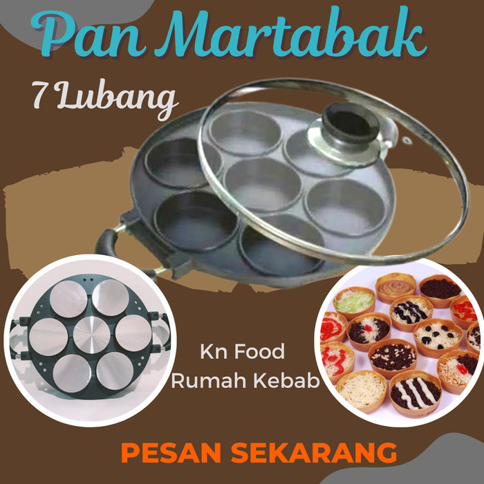 CETAKAN MARTABAK NI / CETAKAN KUE / SUPER CAKE PAN 7 LUBANG POLOS