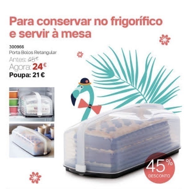 TEMPAT KUE/ CAKE TUPPERWARE RECTANGULAR CAKE TAKER