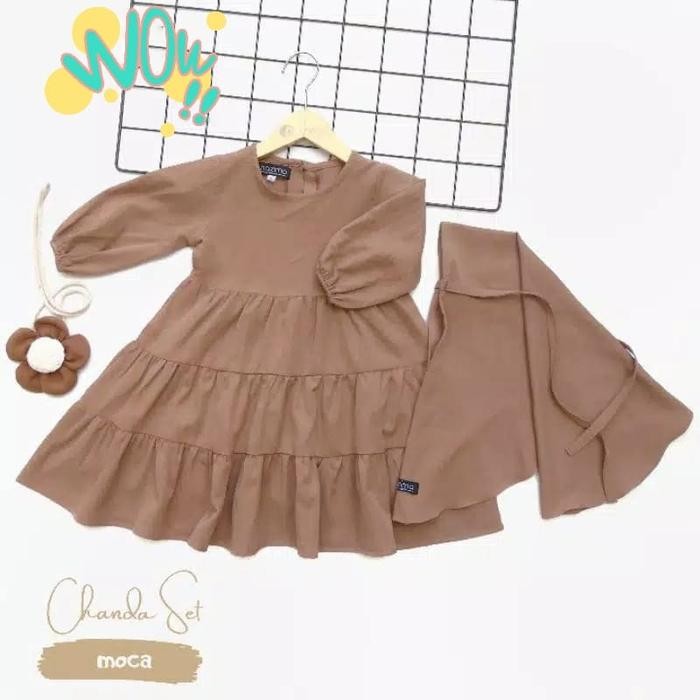 GAMIS BAYI 0-4THN ZAHRA HIJAB BAJU GAMIS ANAK PEREMPUAN TERBARU BAJU GAMIS ANAK PEREMPUAN CHANDA SET
