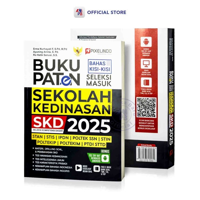 New 100% Originalll Buku Sekolah Kedinasan 2025 / Buku Paten Sekolah Kedinasan Skd 2025 : Stan,