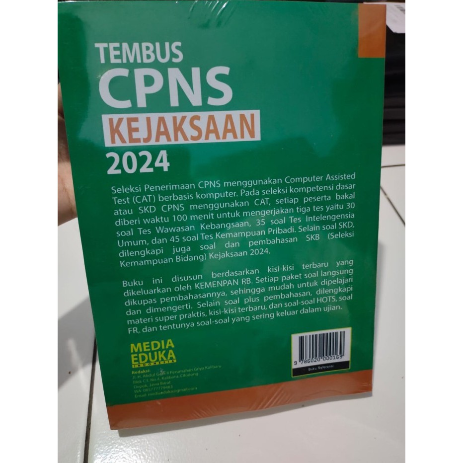 New 100% Originalll Buku Tembus Cpns Kejaksaan 2024 - Twk-Tiu-Tkp-Skb New Best Quality Asli 100%